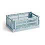 Hay - Colour Crate Mandje S, 26,5 x 17 cm, dusty blue, recycled