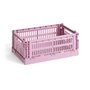 HAY - Colour Crate Mandje S, 26,5 x 17 cm, dusty rose, recycled