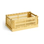 Hay - Colour Crate Mandje S, 26,5 x 17 cm, golden yellow, recycled