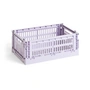 HAY - Colour Crate Mandje S, 26,5 x 17 cm, lavender, recycled
