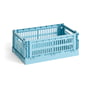 Hay - Colour Crate Mandje S, 26,5 x 17 cm, light blue, recycled