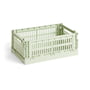 Hay - Colour Crate Mandje S, 26,5 x 17 cm, mint, recycled