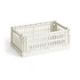 HAY - Colour Crate Mandje S, 26,5 x 17 cm, off white, recycled