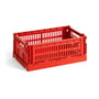 Hay - Colour Crate Mandje S, 26,5 x 17 cm, red, recycled