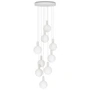 Tala - Krijt Nine Hanglampenset, inclusief 9 x Sphere V LED lampen E27, wit