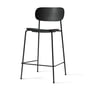 Audo - Co Counter Chair, H 94,5 cm, zwart stalen frame / zwarte eik