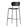 Audo - Co Bar Chair, H 104,5 cm, zwart stalen frame / zwarte eik