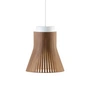 Secto - Petite 4600 hanglamp, ø 20 x h 23 cm, notenhout, ø 20 x h 23 cm.