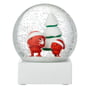 Hoptimist - Santa Sneeuwbol, large, rood