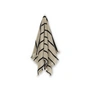 Ferm Living - Alee Handdoek, 50 x 100 cm, zand/zwart