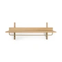 Ferm Living - Sector Wandkapstok, eiken / messing