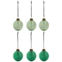 House Doctor - Lolli kerstbal, Ø 6 cm, groen (set van 6)