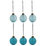 House Doctor - Lolli Kerstbal, Ø 6 cm, blauw (set van 6)