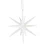 House Doctor - Spike Ornament, Ø 12 cm, wit met glitter