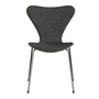 Fritz Hansen - Stoelfrontbekleding serie 7, chroom / walnoot naturel / Vanir granietbruin (373)