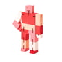 Areaware - Cubebot , klein, rood multi