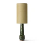 HKliving - Retro Tafellampvoet, H 45 cm, lava green + lampenkap jute, Ø 22 cm, jade groen