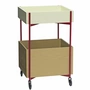 Hübsch Interior Fresh - Trolley, H 70 cm, kaki / bordeaux