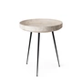 Mater - Bowl Table medium, Ø 46 x H 52 cm, grijs (Wood Waste Edition)