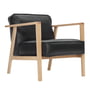 Andersen Furniture - LC1 Lounge fauteuil, eiken wit gepigmenteerd / leder Sevilla zwart 4001