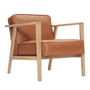 Andersen Furniture - LC1 Lunge fauteuil, eiken wit gepigmenteerd / leder Sevilla bruin