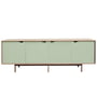 Andersen Furniture - S1 Dressoir, eiken gebeitst / deuren oceaan grijs