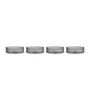 Ferm Living - Ripple Schaal, smoked grey (set van 4)