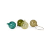 ferm Living - Glass Baubles kerstboom ballen, medium, veelkleurig donker (set van 4)