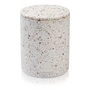 Humdakin - Terrazzo opbergbak met deksel, Bologna, Ø 13 x 17 cm, rood / beige