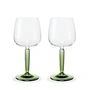 Kähler Design - Hammershøi Wijnglazen, witte wijn 35 cl, groen (set van 2)