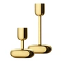 Iittala - Nappula Kandelaar, set van 2, 107+183 mm, messing