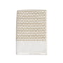 Mette Ditmer - Grid Handdoek 50 x 100 cm, zand / off-white