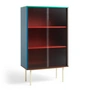 HAY - Colour Cabinet Kast met glazen deuren, 130 x 75 cm, meerkleurig (vrijstaand)