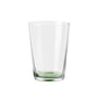 Broste Copenhagen - Hue Drinkglas 30 cl, helder / olijfgroen