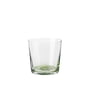 Broste Copenhagen - Hue Drinkglas 15 cl, helder / olijfgroen