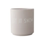 Design Letters AJ Favourite Let it snow - Porseleinen mok, / grijs