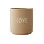 Design Letters AJ Favourite Love - Porseleinen mok, / beige