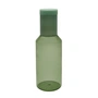 Design Letters - Tube Glazen karaf, 1 l, green / milky green
