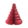 Broste Copenhagen - Paper Christmas Tree Decoratie, Ø 13 x H 15 cm, pompejus rood