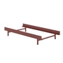 Moebe - Bed 90 x 200 cm, laag, stoffig roze