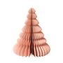 Broste Copenhagen - Paper Christmas Tree Decoratie, Ø 13 x H 15 cm, stoffig roze