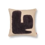 Ferm Living - Lay Kussen 50 x 50 cm, zand/donkerbruin