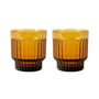 XLBoom - Lima Drinkglas, amberkleurig (set van 2)