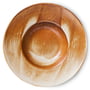 HKliving - Chef Ceramics Pastabord, Ø 28 cm, rustic cream/brown