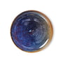 HKliving - Chef Ceramics Bord, Ø 20 cm, rustic blue