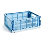 Hay - Colour Crate Mix M, 34,5 x 26,5 cm, sky blue, recycled