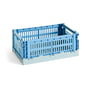 Hay - Colour Crate Mix mand S, 26,5 x 17 cm, sky blue, recycled