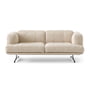 & Tradition - Inland Sofa AV22, 2-zits, frame warm zwart / beige (Clay 011)