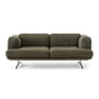 & Tradition - Inland Sofa AV22, 2-zits, frame zwart / mosgroen (Clay 014)