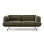 & Tradition - Inland Sofa AV22, 2-zits, frame zwart / mosgroen (Clay 014)